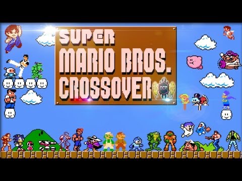 super mario bros crossover game